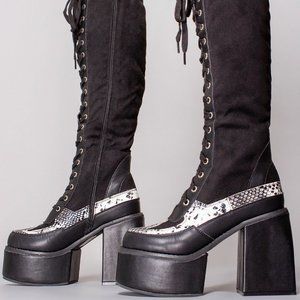Venomous Lace Up Boots